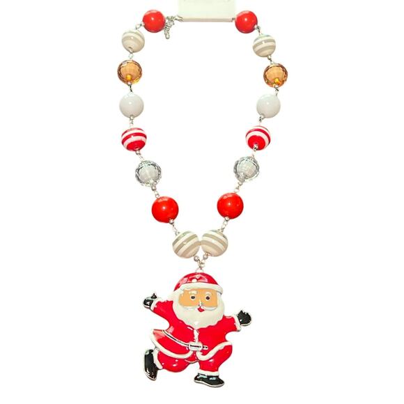 Santa Clause Christmas Necklace - Picture 1 of 2